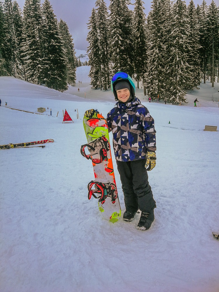 kind snowboard lenk ski schule