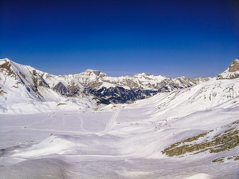 winter mountain landscape engstligenalp switzerland