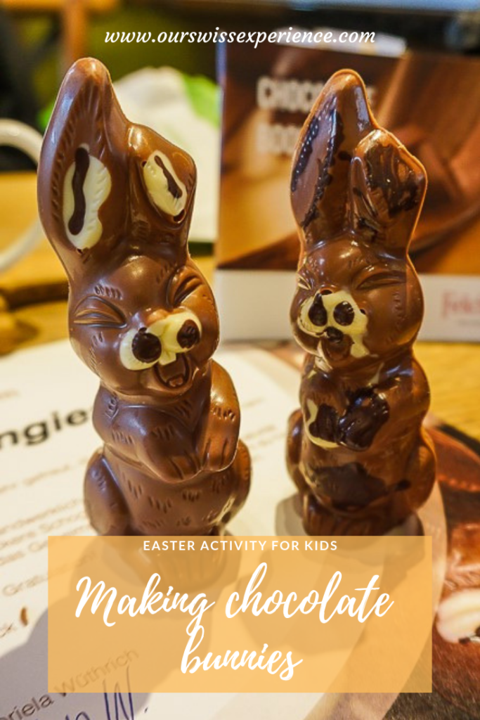 Making Easter Chocolate Bunnies