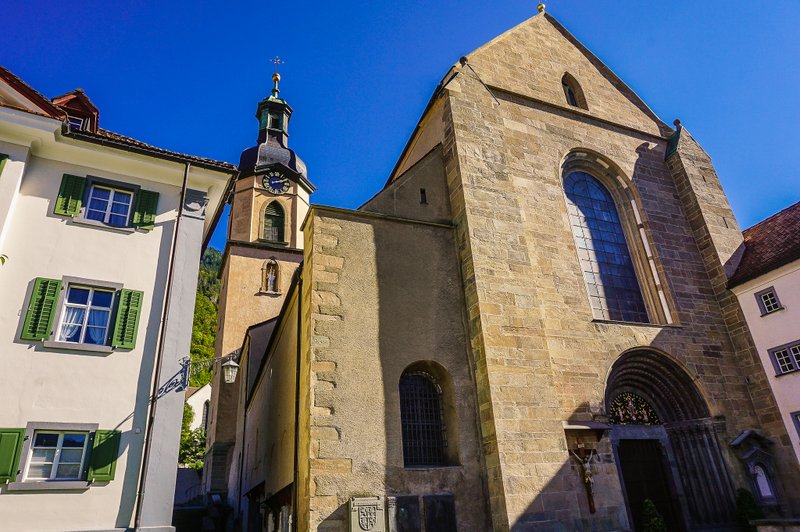 chur cathedral clock tower